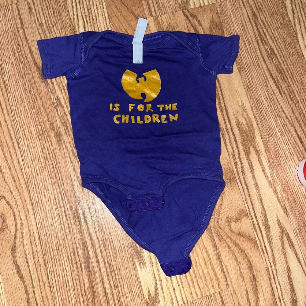 12 month old Purple Wu-Tang Clan Baby Onsie